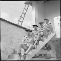 27e bataillon de chasseurs alpins (27e BCA). Quelques savoyards dans un poste.