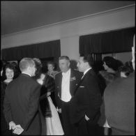 Gala à l'opéra d'Alger, au profit du mouvement de solidarité féminine. Les personnalités.