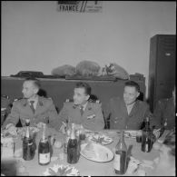 Alger. Service Auto au groupement de la gendarmerie. Fête de la Saint-Eloi. Repas.