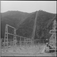 Usine hydroélectrique de Darguinah. Les disjoncteurs et les conduites forcées.