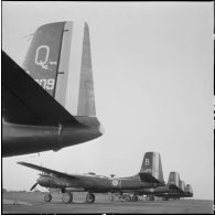 Le groupe Guyenne. Les Douglas B 26 Invader au sol.