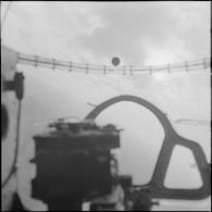 Le groupe Guyenne. La place du bombardier dans le nez du Douglas B 26 Invader.