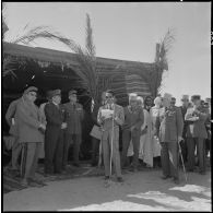 Ouled Sayah. Inauguration de la mairie. Discours du maire Ahmed Lakhdari.