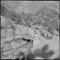 Chaîne des Babors. 69e bataillon du génie (BG). Le pont et le chantier.