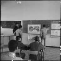 Attafs. Centre de formation professionnelle agricole (CFPA). Des élèves pendant un cours.
