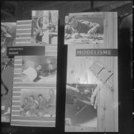 Alger. Hall du journal Le Bled. Exposition "Activités et loisirs". Orchestres, fanfare, modelisme.