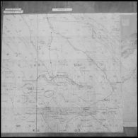 Alger. Carte de l'opération aéroportée Ichtyosaure 1er Violet.