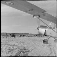 Algérie. 4e compagnie saharienne portée de légion (CSPL) en opération.