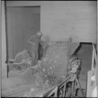 Saint-Lucien. CADO (ciments artificiels d'Oranie). Sortie des premiers concasseurs.