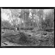 Crépy-en-Laonnois (Deuxième emplacement des pièces d'artilleries qui tiraient sur Paris. [légende d'origine]