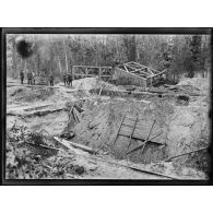 Crépy-en-Laonnois (Aisne). Troisième emplacement des pièces d'artilleries qui tiraient sur Paris. [légende d'origine]