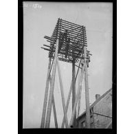 Houthem, Belgique, installation d'un central téléphonique. [légende d'origine]