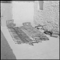 Les armes prises aux rebelles avec leurs munitions.