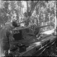 Nettoyage des chars.