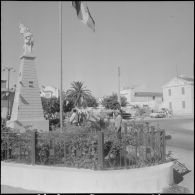 Prise d'armes par le Génie saharien à Port-aux-Poules.