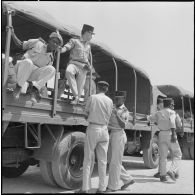 Départ des militaires africains pour Abidjan.