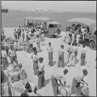 Départ des militaires africains pour Abidjan.