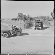 Départ du 1er escadron.