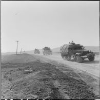 Départ du 1er escadron.