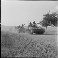 Départ du 1er escadron.