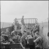 La section dans le LCM (Landing Craft Material).