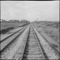 Sabotage de la ligne de chemin de fer Alger-Oran.