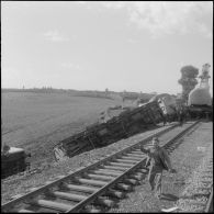 Sabotage de la ligne de chemin de fer Alger-Oran.