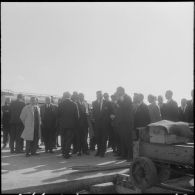Maison Blanche. Visite des machines du chantier.
