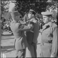 Cherchell. Visite de Raymond Triboulet. Remise de décoration.