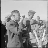 Cherchell. Visite de Raymond Triboulet. Méchoui.