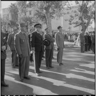 Cherchell. Raymond Triboulet pendant la cérémonie.