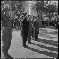 Cherchell. Raymond Triboulet pendant la cérémonie.