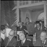 Cherchell. Visite de Raymond Triboulet. Discours d'une autorité pendant la réception.