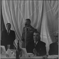 Maison Carrée. Saint Eloi. Banquet à l'Etablissement régional du matériel (ERM). Discours du colonel Coquema.