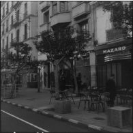 Alger. Grève générale. Scène de rue.