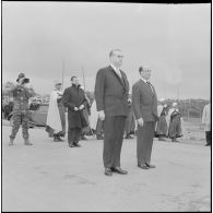 Rocher Noir. Cérémonie de passation des pouvoirs entre Jean Morin et Christian Fouchet.