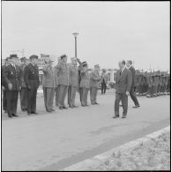 Rocher Noir. Cérémonie de passation des pouvoirs entre Jean Morin et Christian Fouchet.