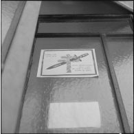 Alger. Journée de deuil du 27 mars 1962. Affiche de l'Organisation armée secrète (OAS).