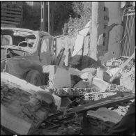 Alger. Plasticage des transformateurs de la caserne d'Orléans et des Tagarins. Dégâts matériels.