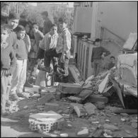 Alger. Plasticage des transformateurs de la caserne d'Orléans et des Tagarins. Dégâts matériels.
