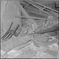 Alger. Attentat au plastic par l'OAS (Organisation armée secrète) au rectorat le 15 avril 1962.