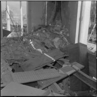 Alger. Attentat au plastic au journal d'Alger par l'OAS (Organisation armée secrète).