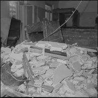 Alger. Attentat au plastic au journal d'Alger par l'OAS (Organisation armée secrète).