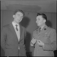 La Reghaïa. Pot offert aux journalistes pour le départ du général Ailleret.