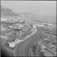 Oran. Vue aérienne d'une partie de la ville.