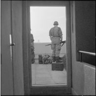 Oran. Mise en place des troupes sur les terrasses.
