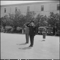 Alger. Caserne d'Orléans. Prise de commandement du général Fourquet.