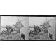 Brest, à bord du Rambler, yacht armé d'escorte, pièce contre sous-marins. [légende d'origine]