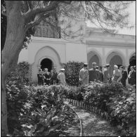 Oran. Visite de Pierre Messmer et Louis Joxe.