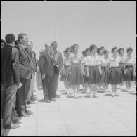 Cérémonie de lever des couleurs algériennes à Rocher Noir par le président  Abderrahmane Farès.